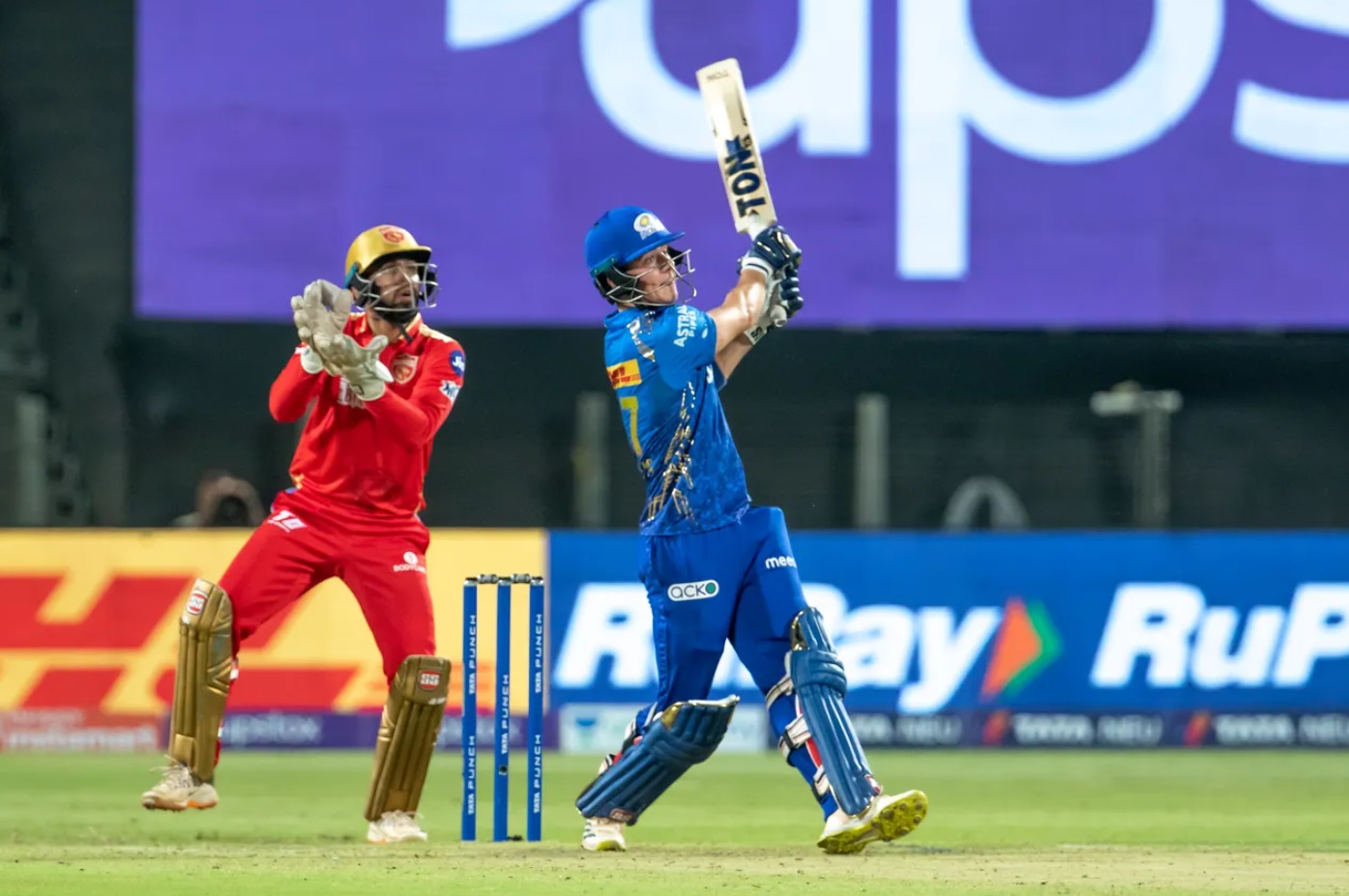 Dewald Brevis smashed four consecutive sixes to Rahul Chahar against Punjab Kings