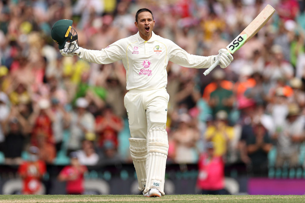 Usman Khawaja scored his ninth Test hundred during the first innings of the fourth Ashes Test