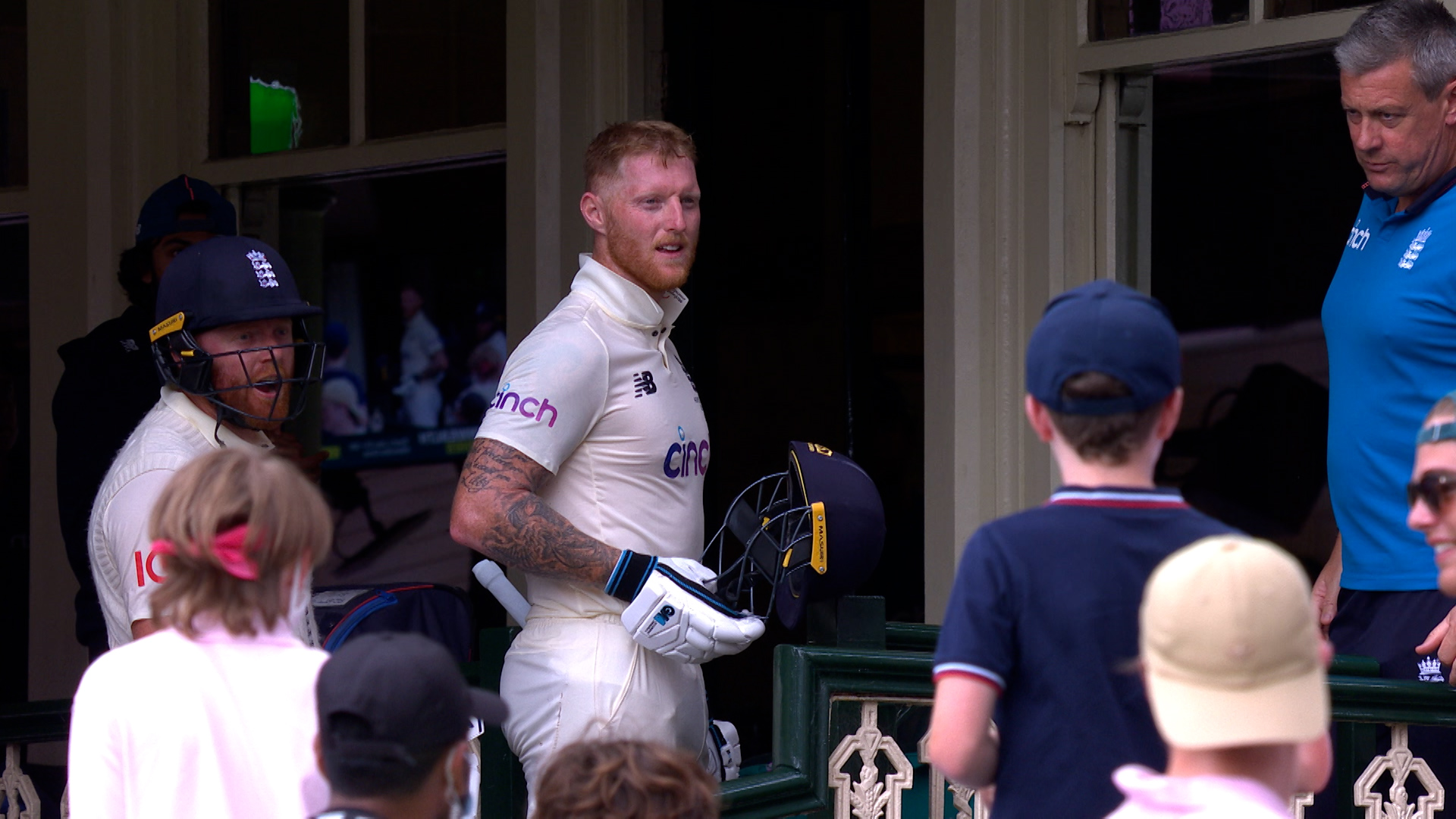 Jonny Bairstow and Ben Stokes stitched up a 128-run stand in the first innings fourth Ashes Test