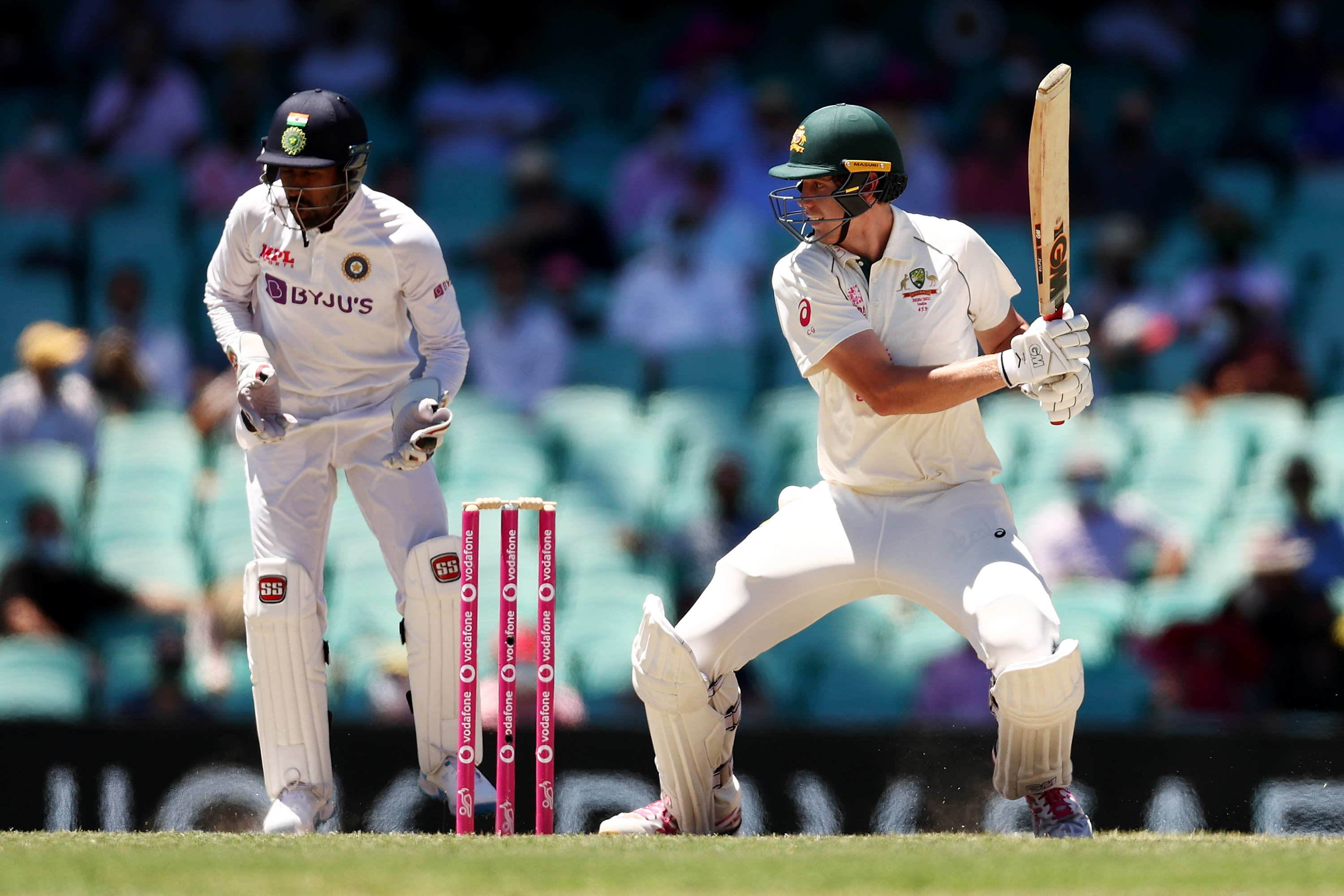 Green fell 16 short of a maiden Test century