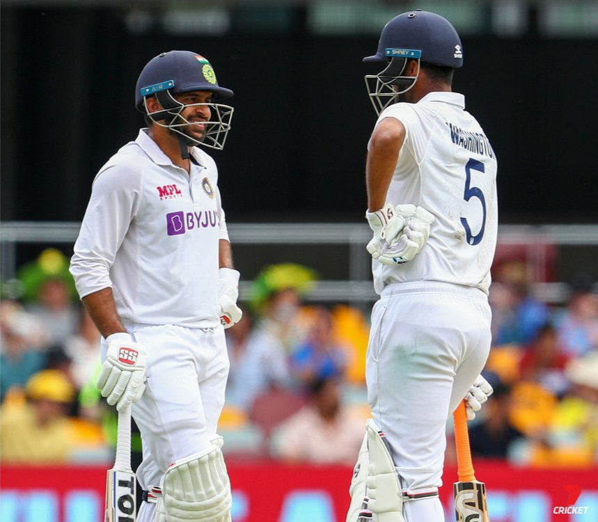 Thakur and Washington put on a 123-run partnership agains Australia