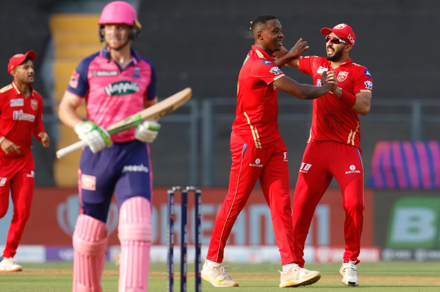 Kagiso Rabada gets Jos Buttler after lusty blows in IPL 2022.