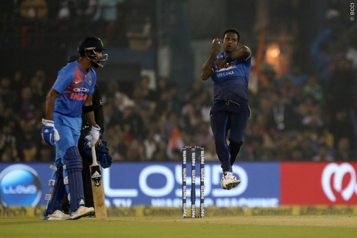 Angelo Mathews was ruled out of the 2011 World Cup final with an injury