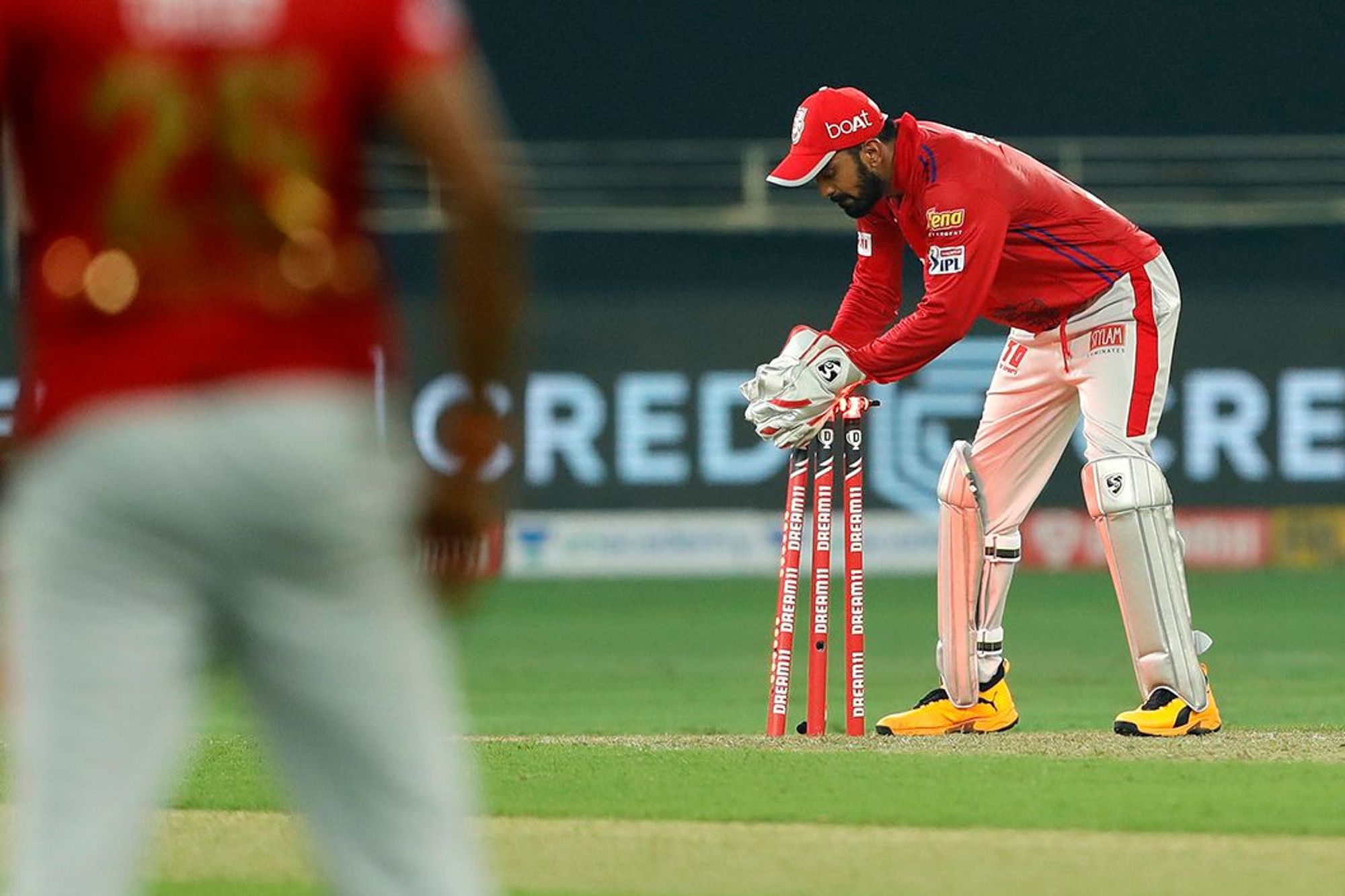 KL Rahul donned the gloves for KXIP in the early matches of the season