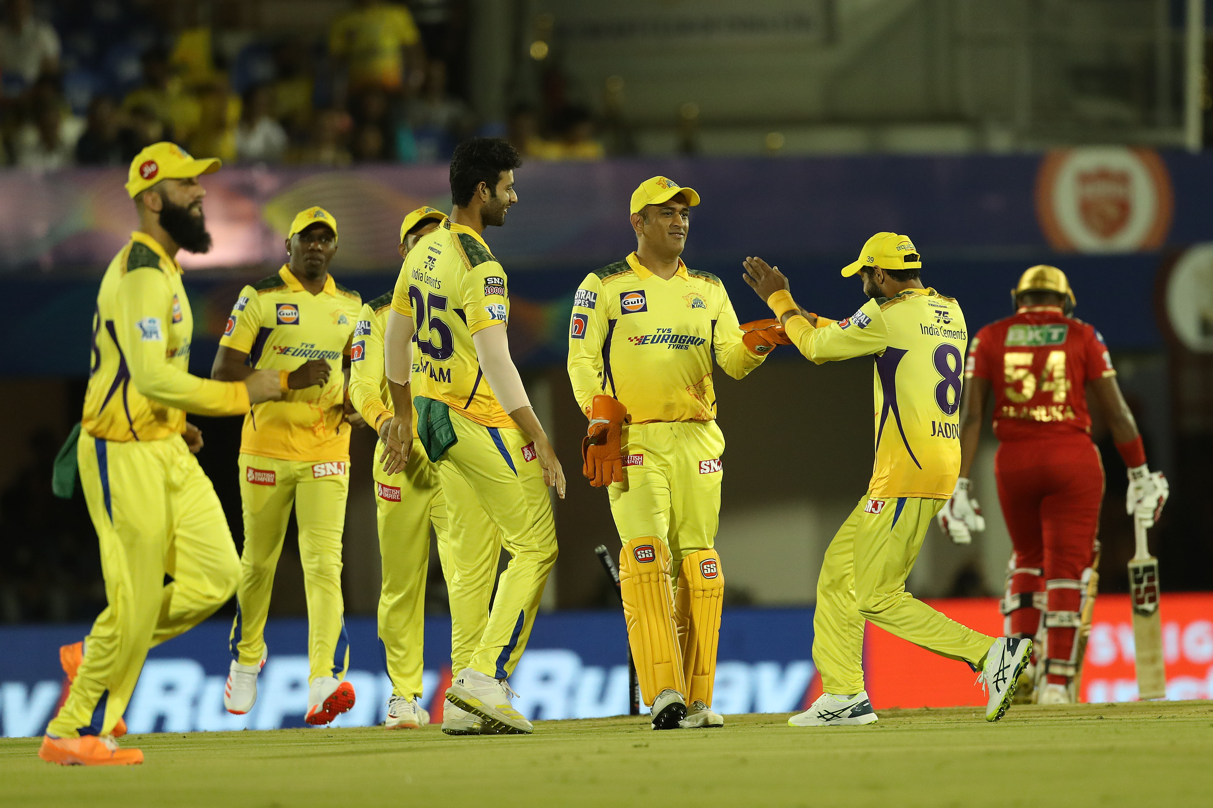 Bhanuka Rajapaksa was dismissed on nine runs by CSK