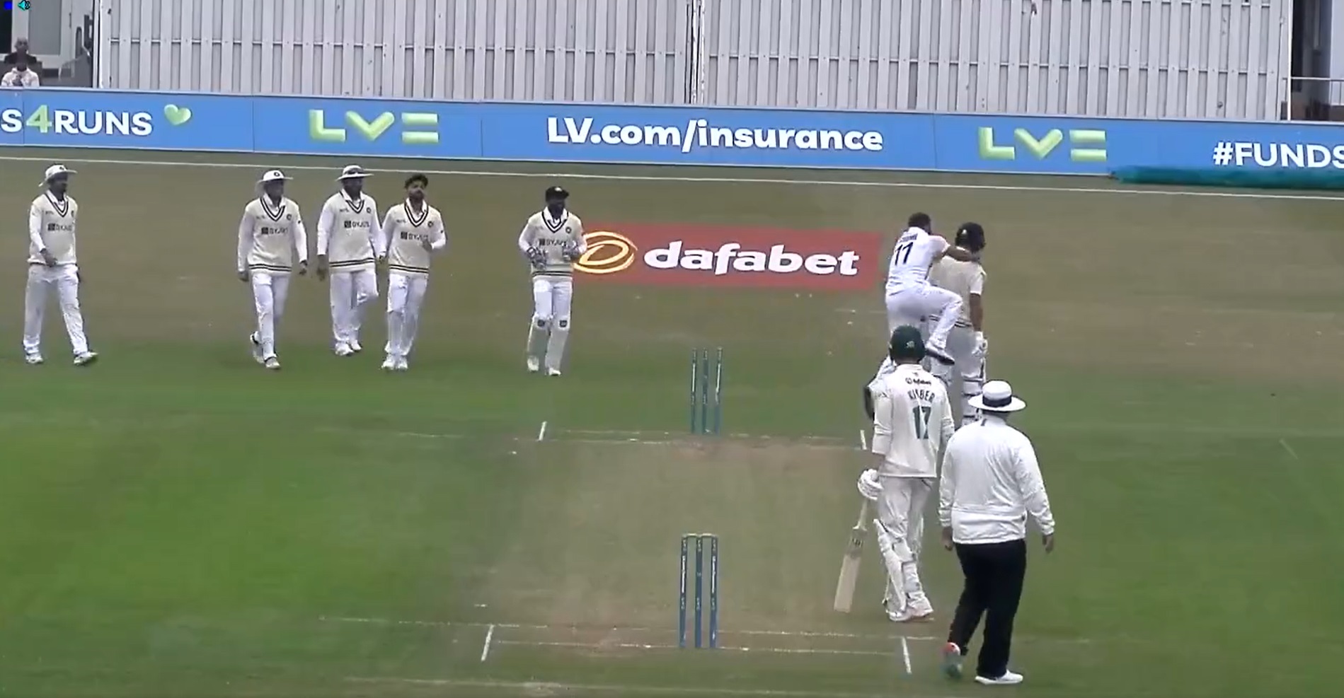 WATCH | Mohammed Shami jumps on Cheteshwar Pujara after cleaning him up in India's warm-up match