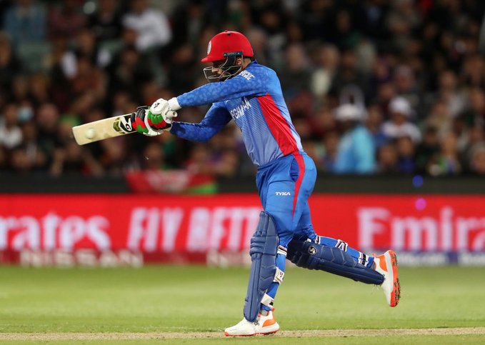 Rashid Khan played a valiant knock for Afg vs Aus.