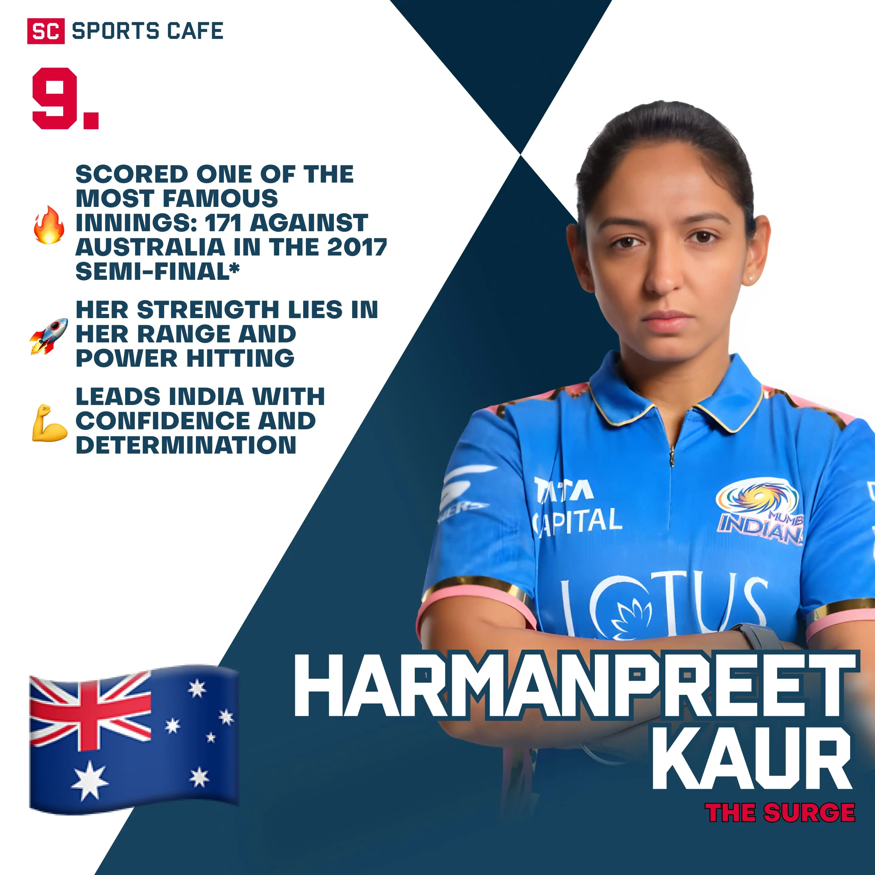 Harmanpreet Kaur (India).