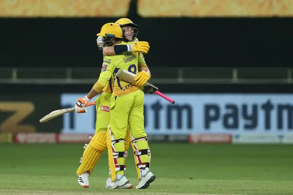 Chennai Super Kings defeats Kolkata Knight Riders by 6 wickets.
