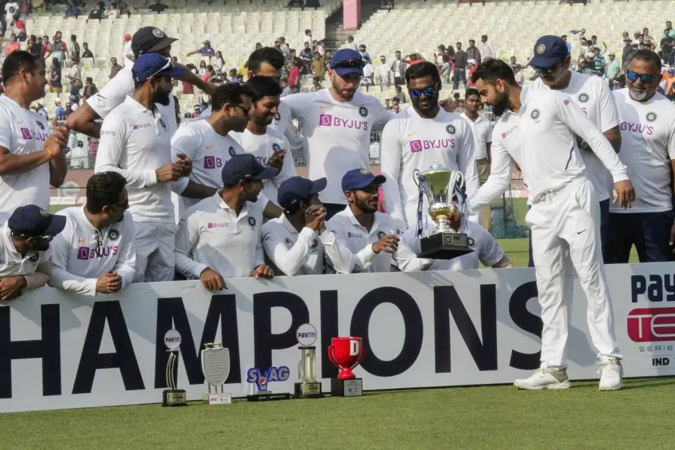 India defeated Bangladesh by an innings and 46 runs.