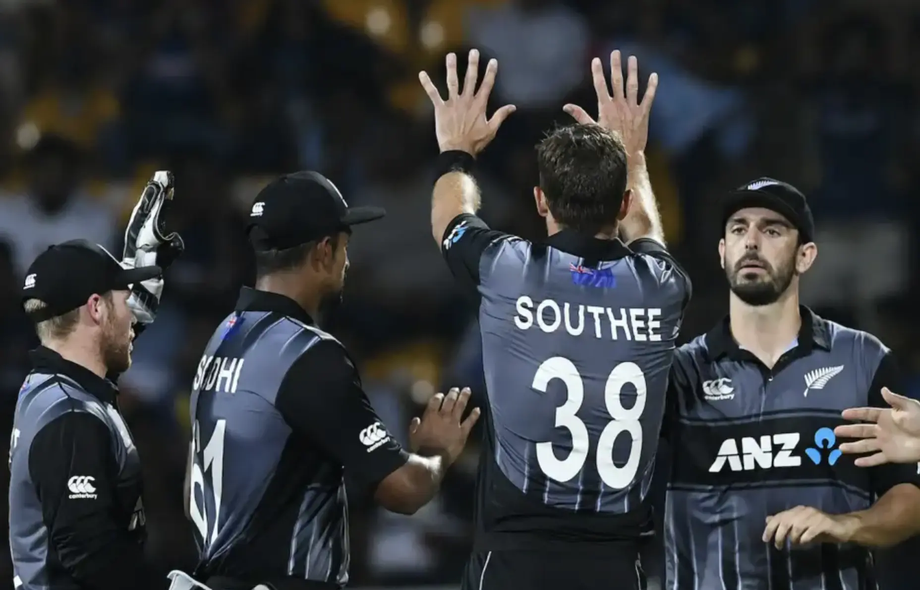New Zealand defeated Sri Lanka by 4 wickets.
