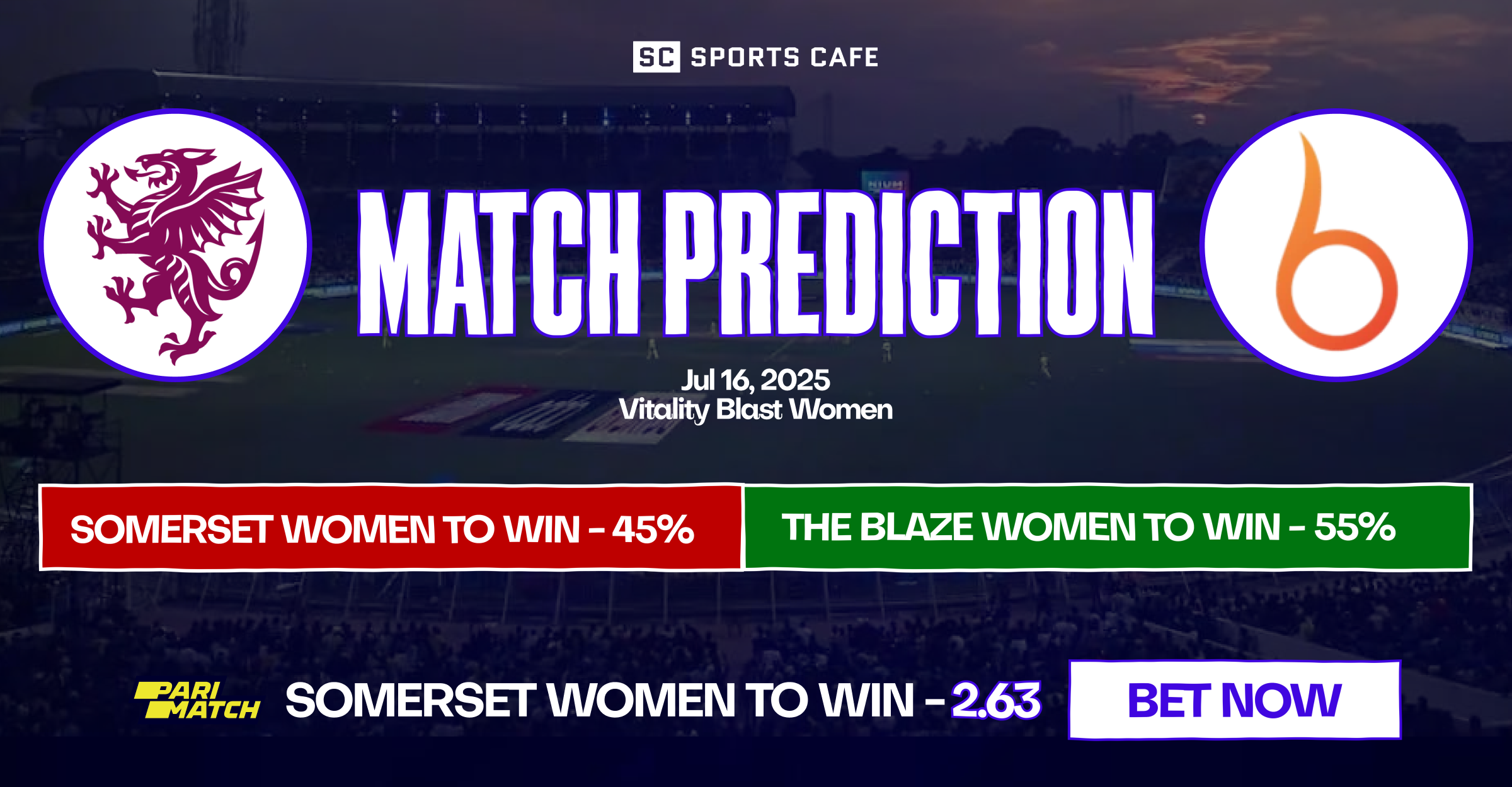 somerset women vs the blaze women match prediction.