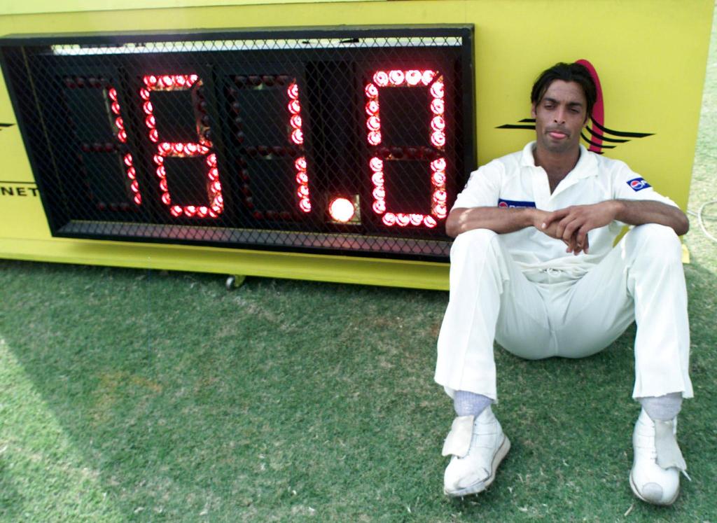 Shoaib Akhtar is the first bowler to clock over 100 mph 