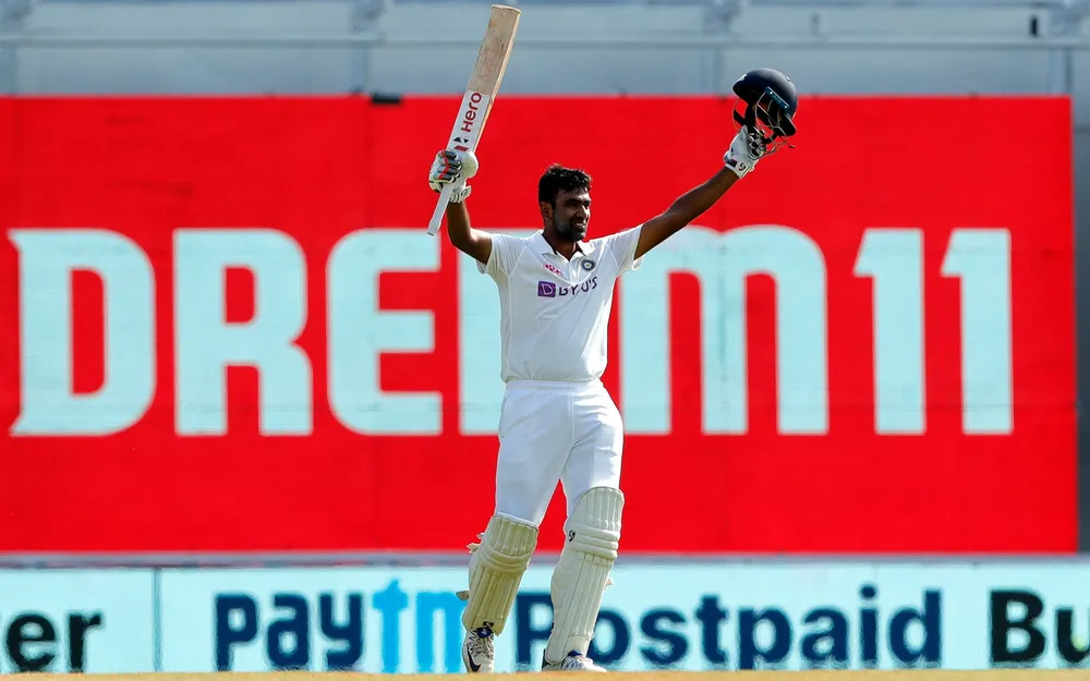Ashwin made an epic ton at the Chepauk 