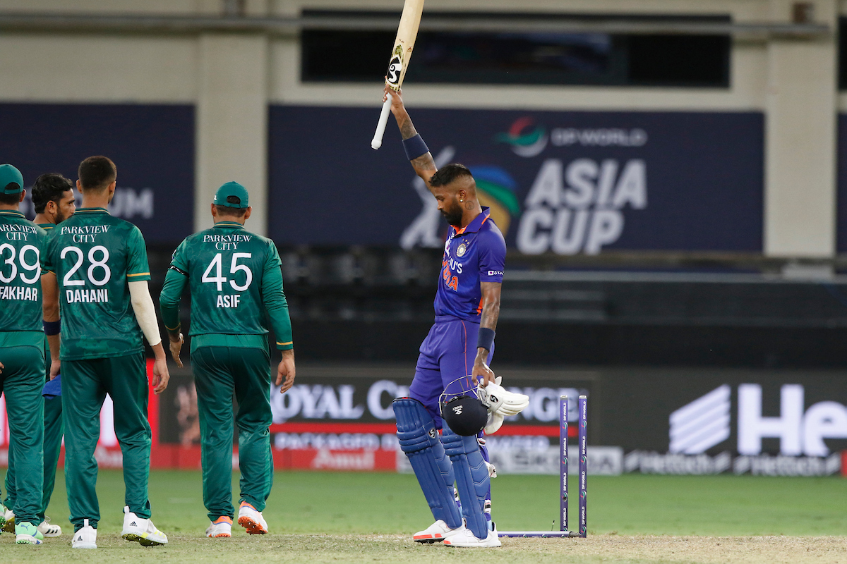Hardik Pandya put on a stellar show against Pakistan in their Asia Cup opener.