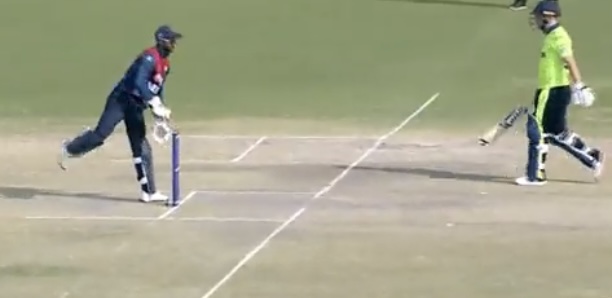 Aasif Sheikh refused to run Andy McBrine out