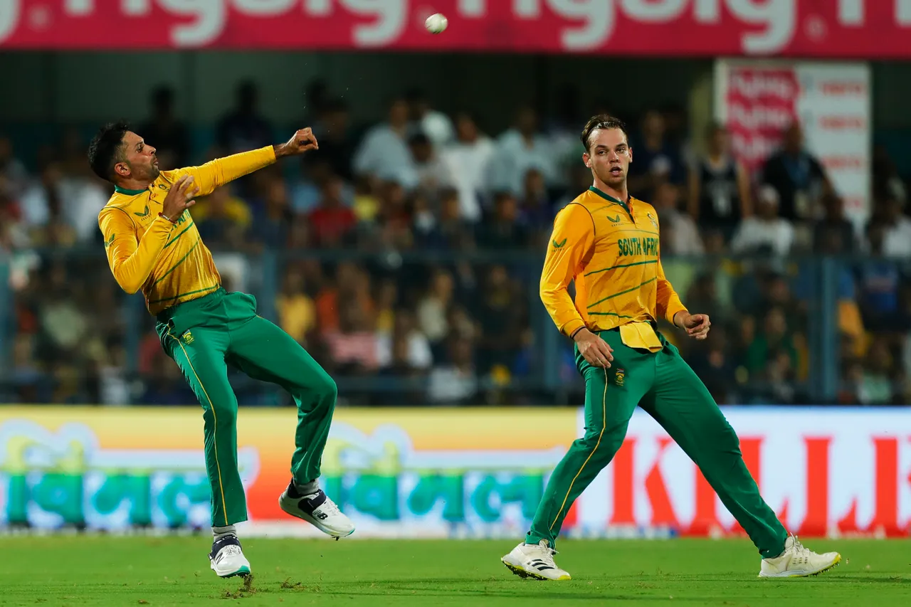 A snake entered the field in Guwahati on Sunday