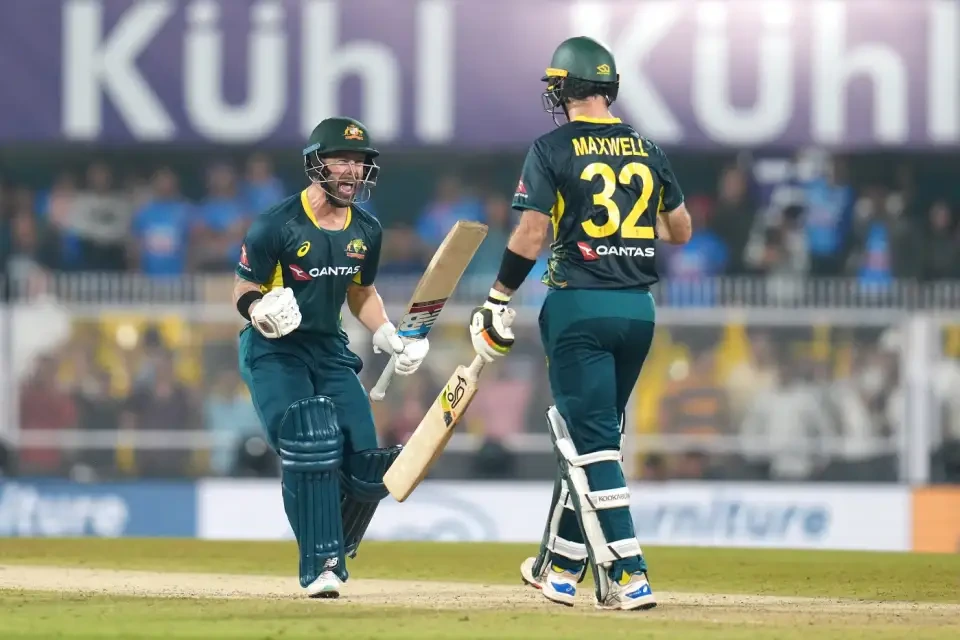 Australia defeated India by 5 wickets.