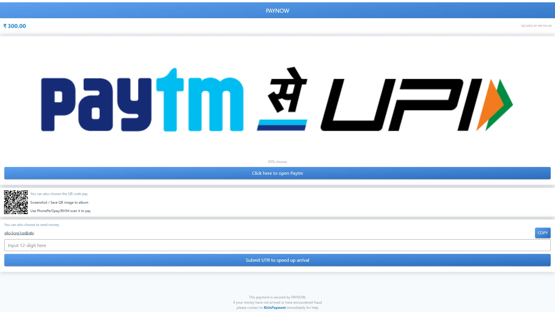 Follow the instructions to complete the transaction.