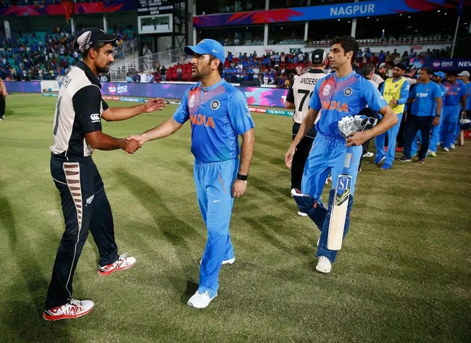 India vs New Zealand at the T20 World Cup match in 2016.