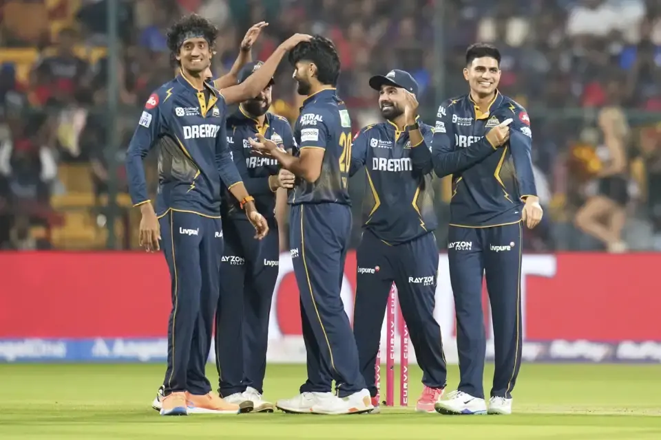 Gujarat Titans defeated Royal Challengers Bengaluru by 8 wickets.