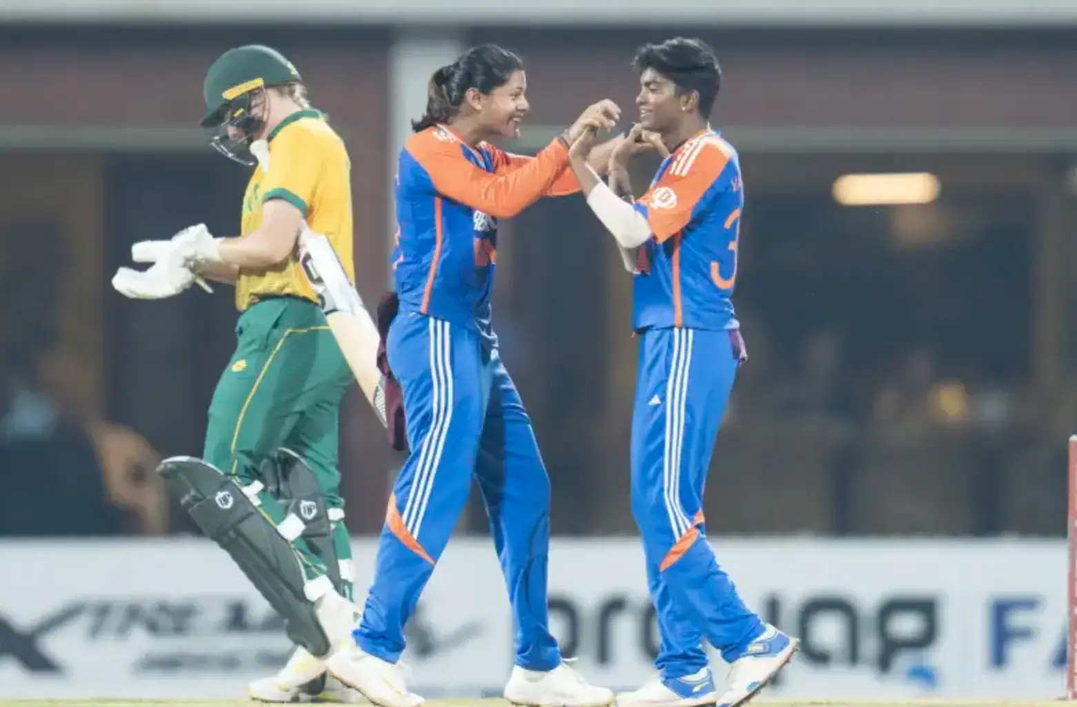 India Women defeated South Africa Women by 6 runs.