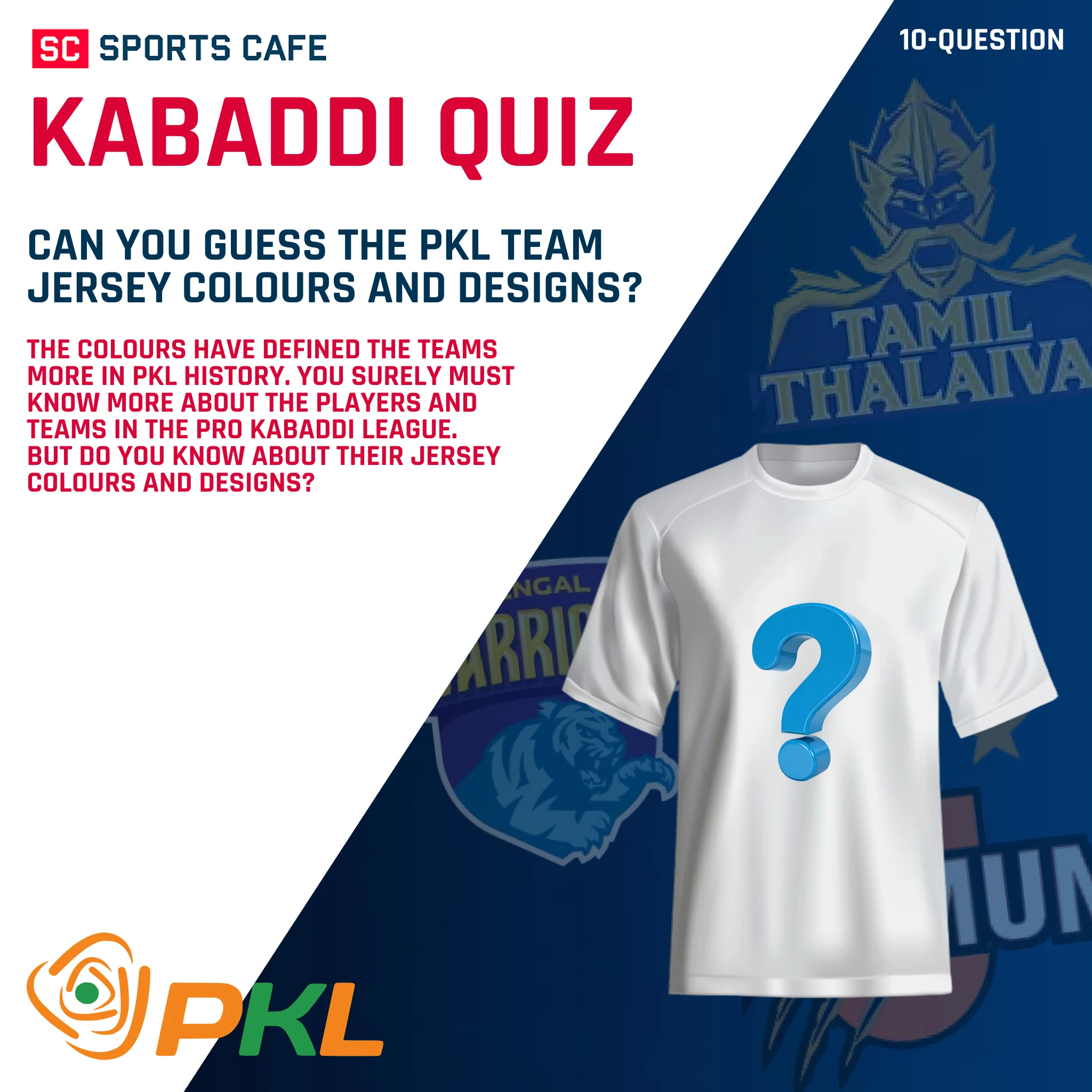 Can You Guess the PKL Team Jersey Colours and Designs