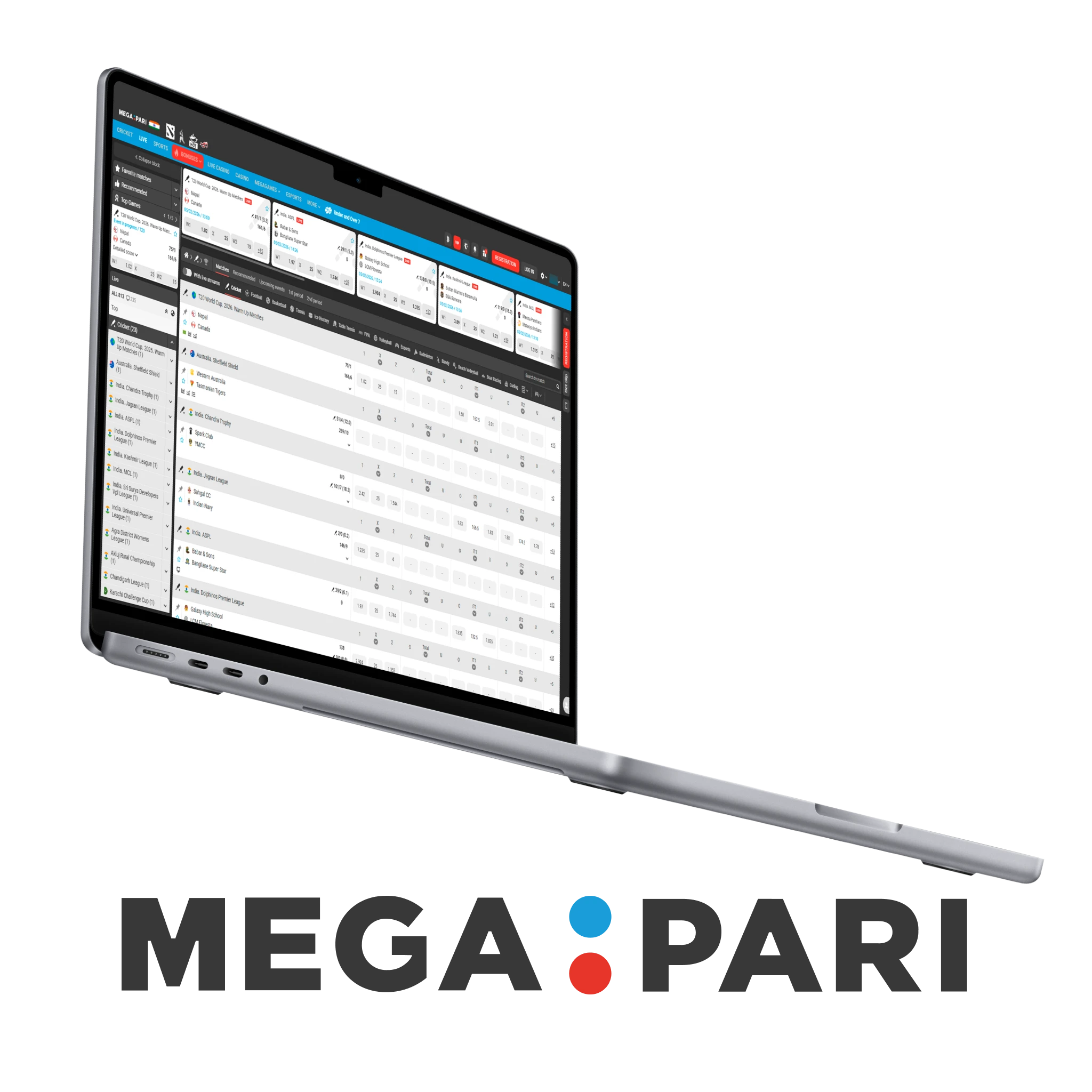 MegaPari - Legal Bookmaker With Many Payment Methods.