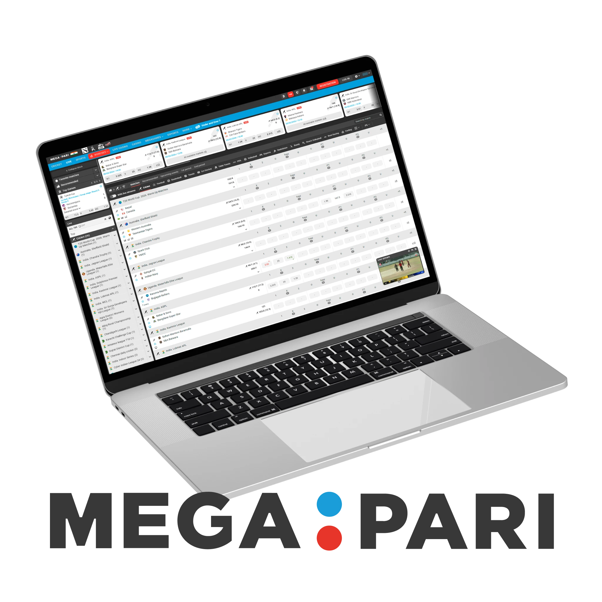 New Cricket Betting Site in India - MegaPari.