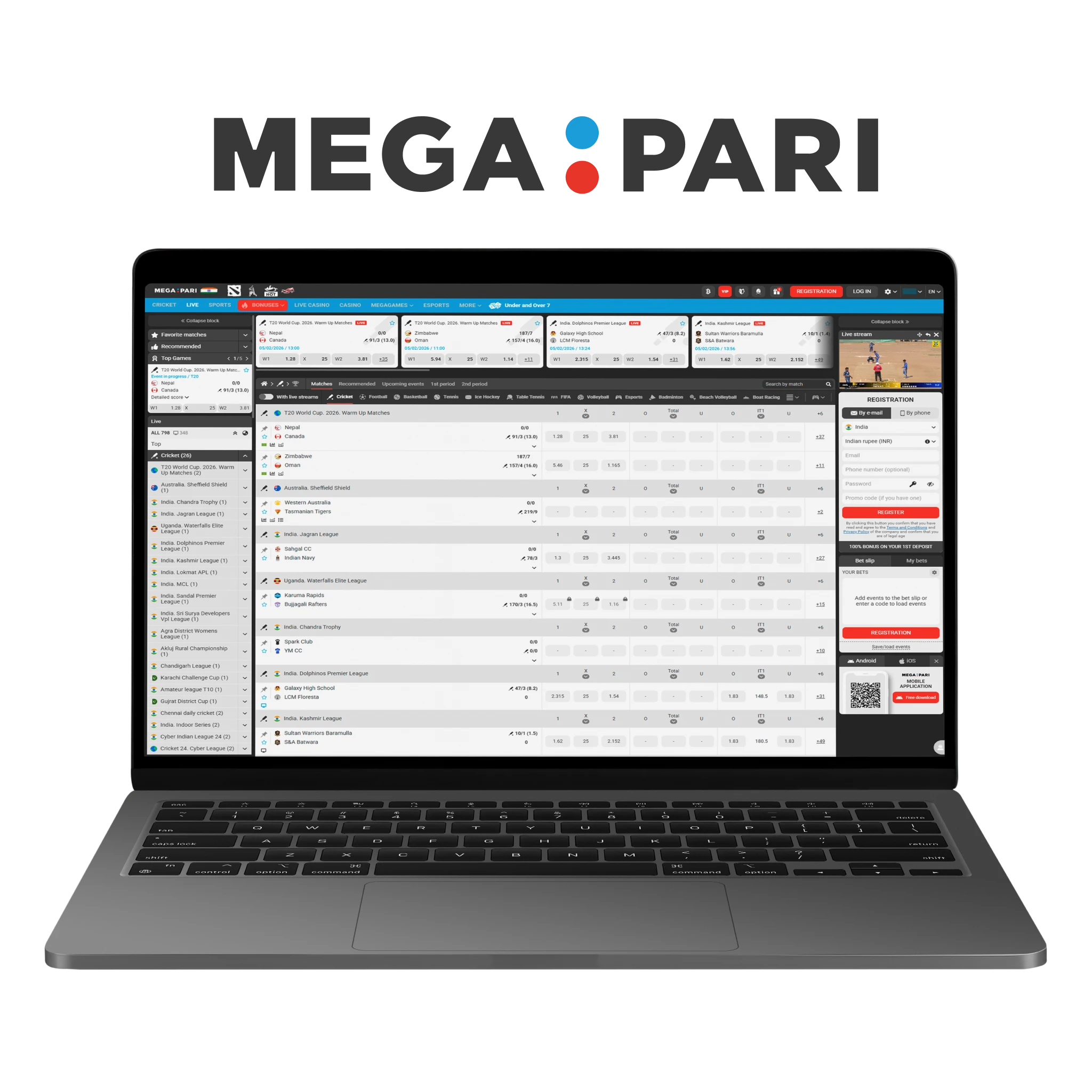 MegaPari - Lowest Minimum Deposit and Many Payment Methods.
