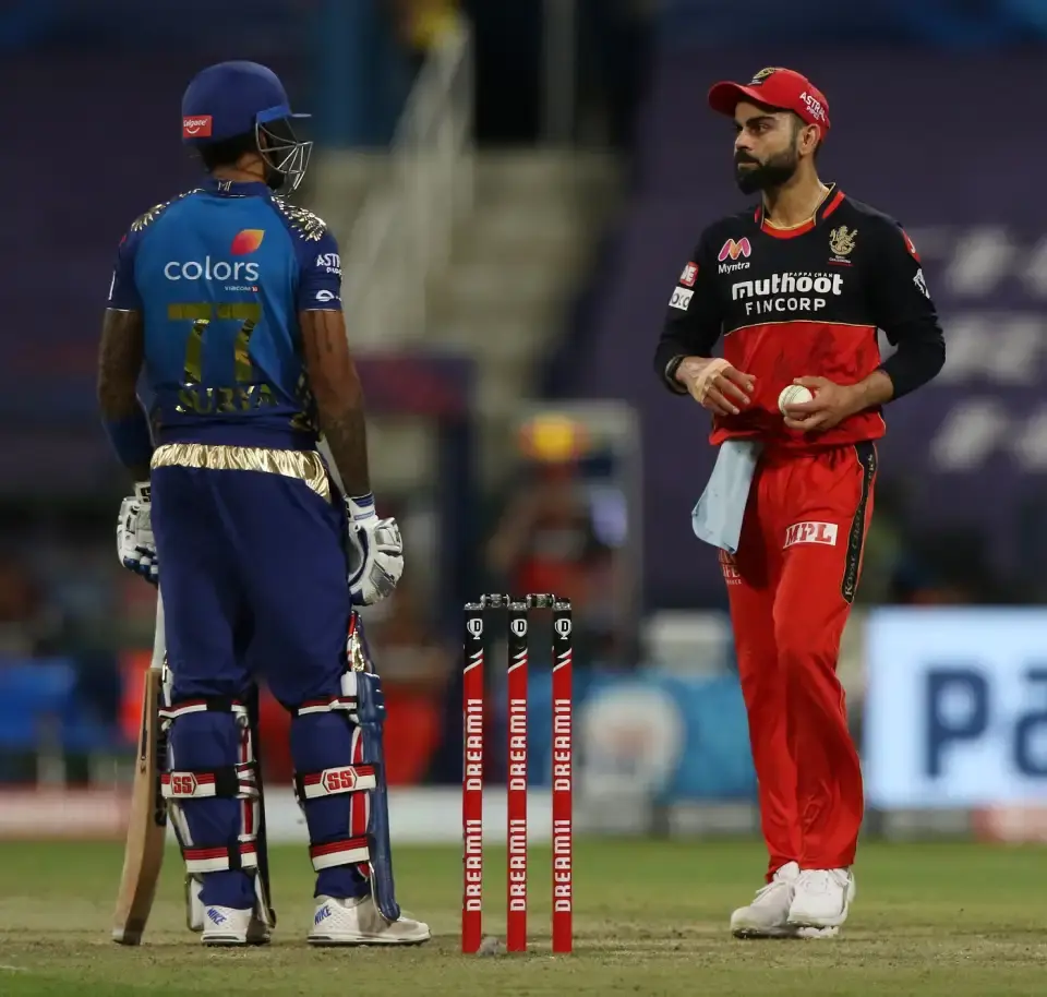 Mumbai Indians defeats Royal Challengers Bengaluru by 5 Wickets.