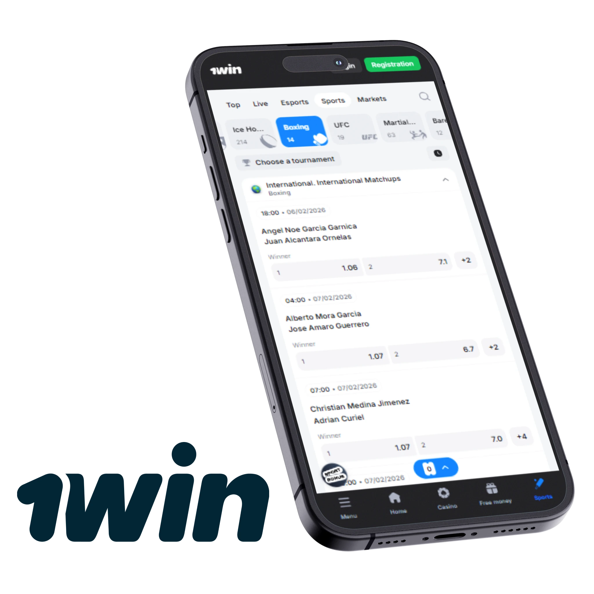 Best Betting App for Boxing - 1win.